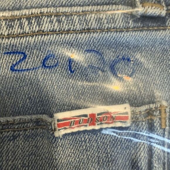 Hudson Ace Skinny Men's Jeans Light Medium Wash Distressed Size 33 x 32 - Picture 11 of 11